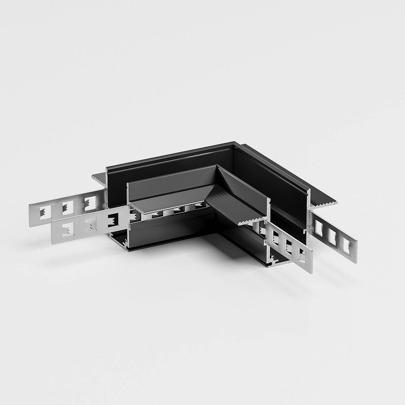 Slim Magnetic Коннектор угловой для встраиваемого шинопровода под ГКЛ 9,5мм (черный) 85214/00 Коннектор для шинопровода Elektrostandard Slim Magnetic Slim Magnetic Коннектор угловой для встраиваемого шинопровода под ГКЛ 9,5мм (черный) 85214/00