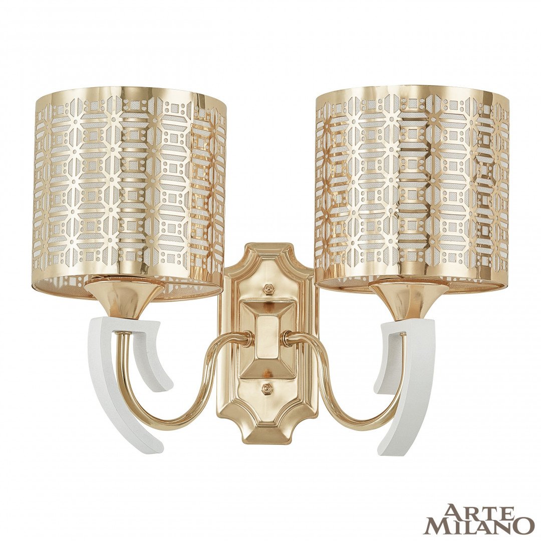 308857/2W Wh/Gd Настенное бра Arte Milano Florentia-8857 308857/2W Wh/Gd