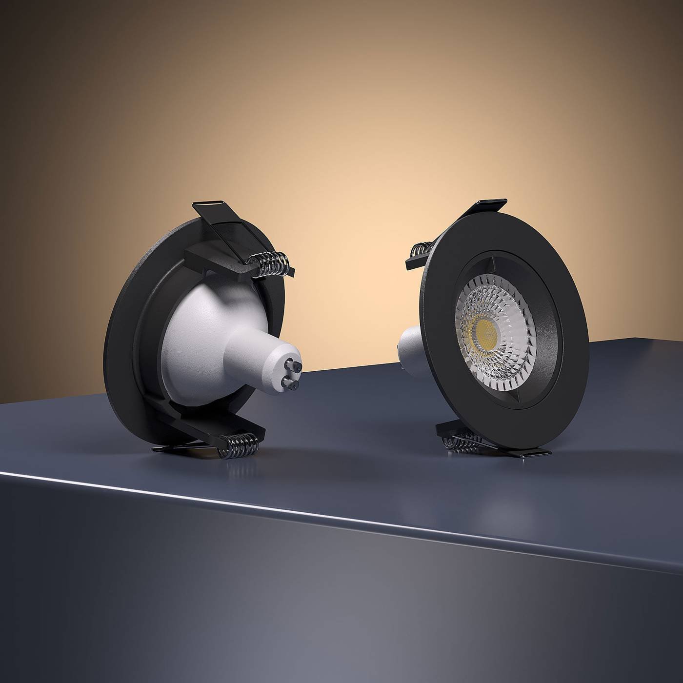 25056/01 GU10 черный Встраиваемый светильник Elektrostandard Minnie 25056/01 GU10 черный