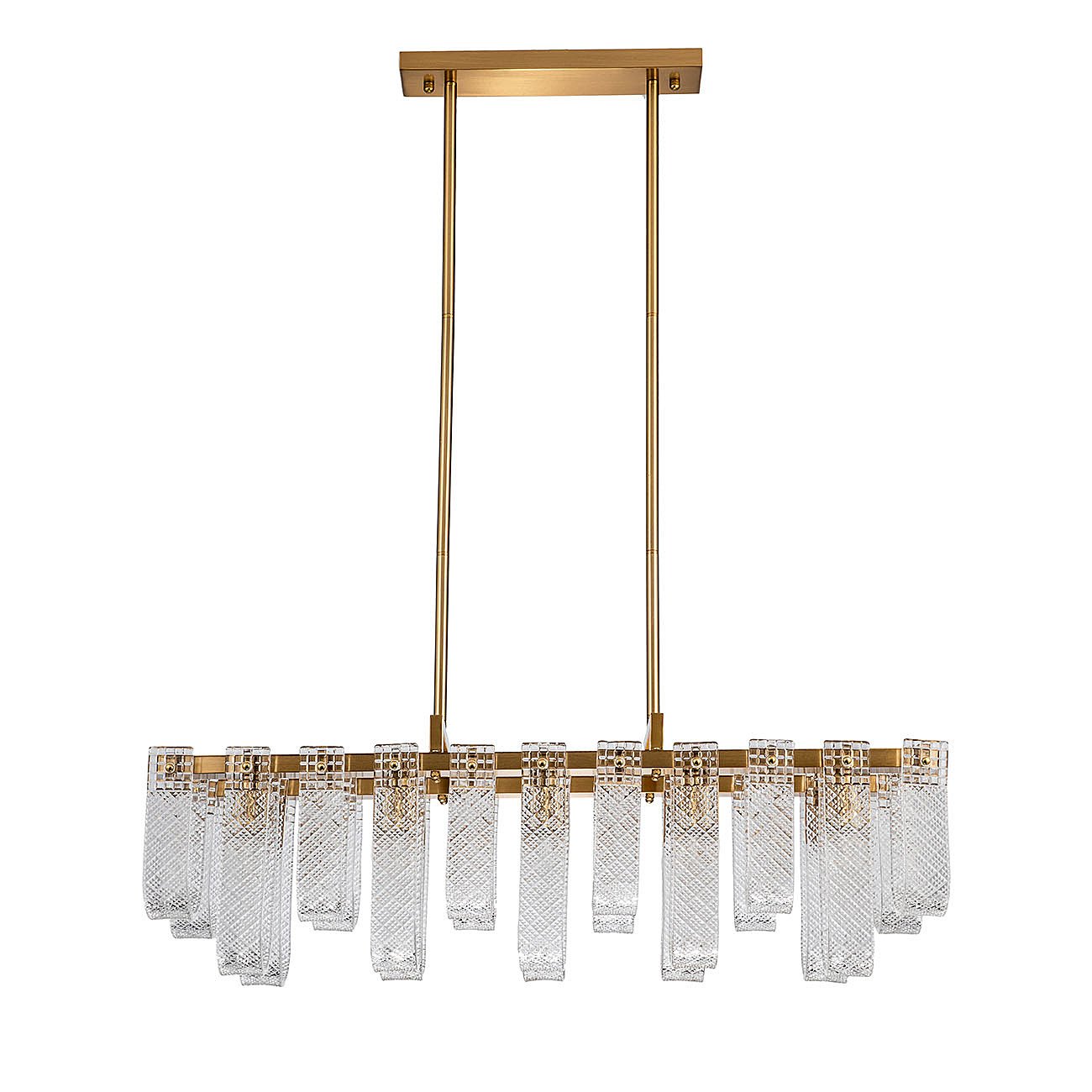 Люстра на штанге Indigo Brina V000367 12027/10PL Brass