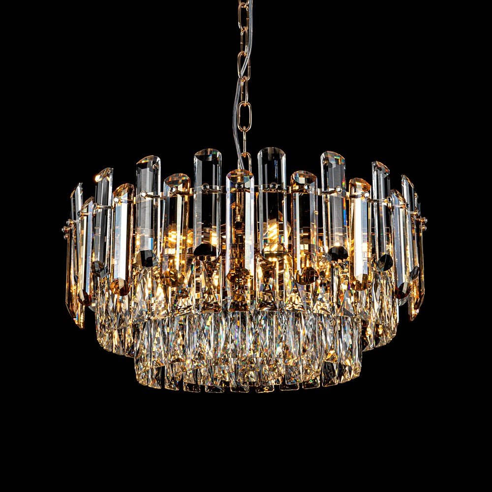 ML.9006.9 GD-BR Подвесная люстра ML Modelux ML.9006.9 GD-BR