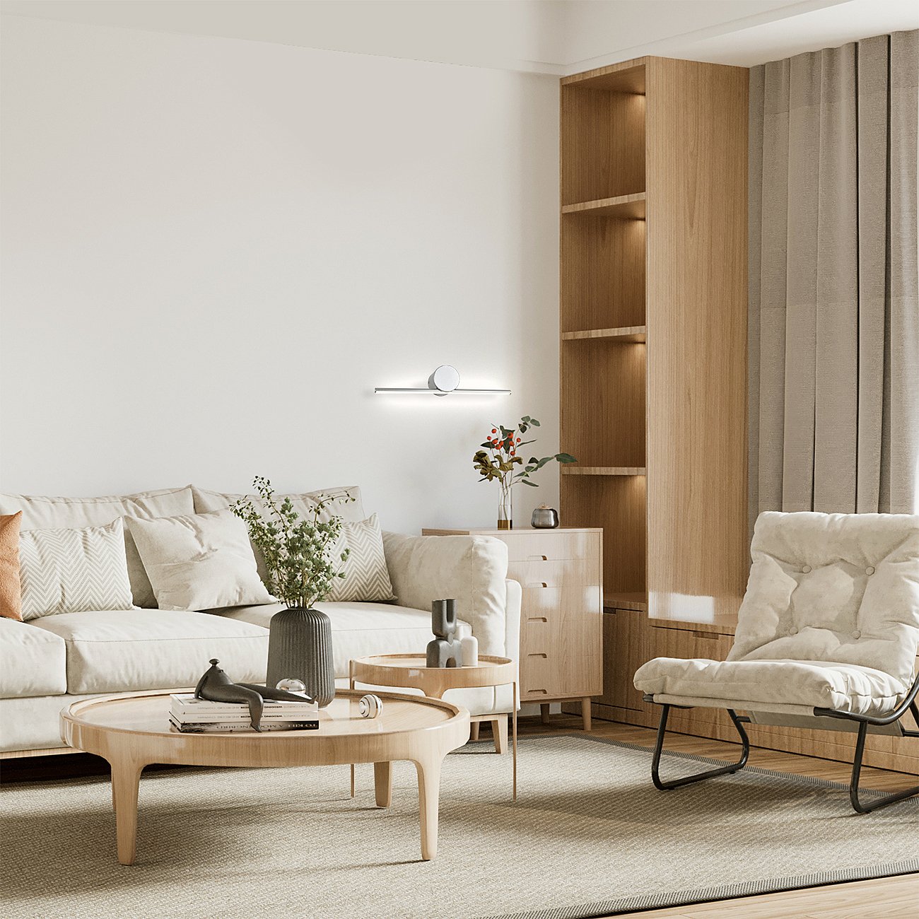 Подсветка зеркал и полок Escada Line 10281/1LED Silver