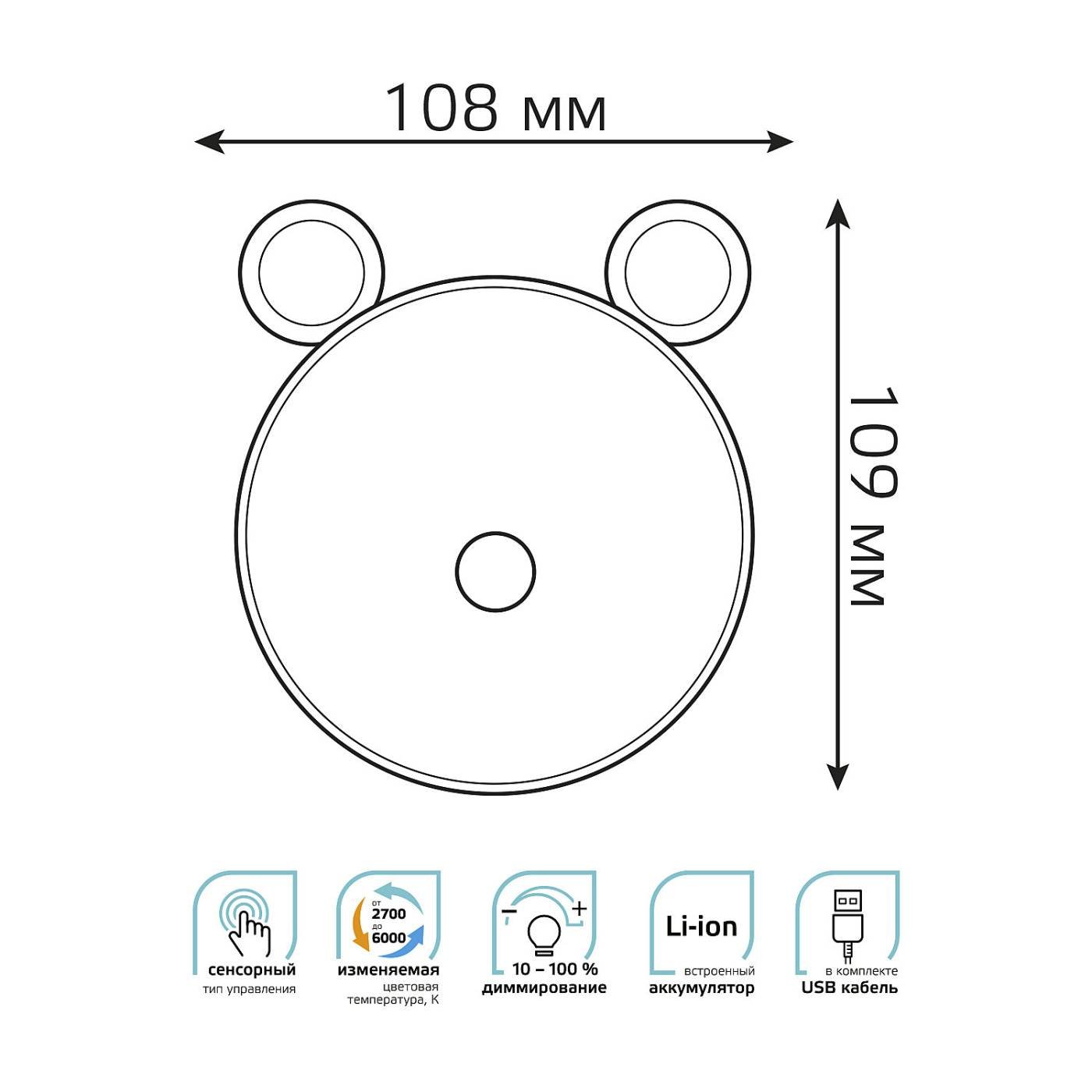 Детский ночник Gauss NN7024