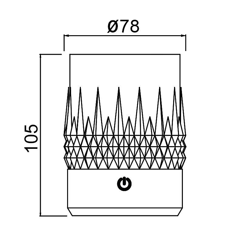 9086 Стакан-светильник Mantra Lax 9086