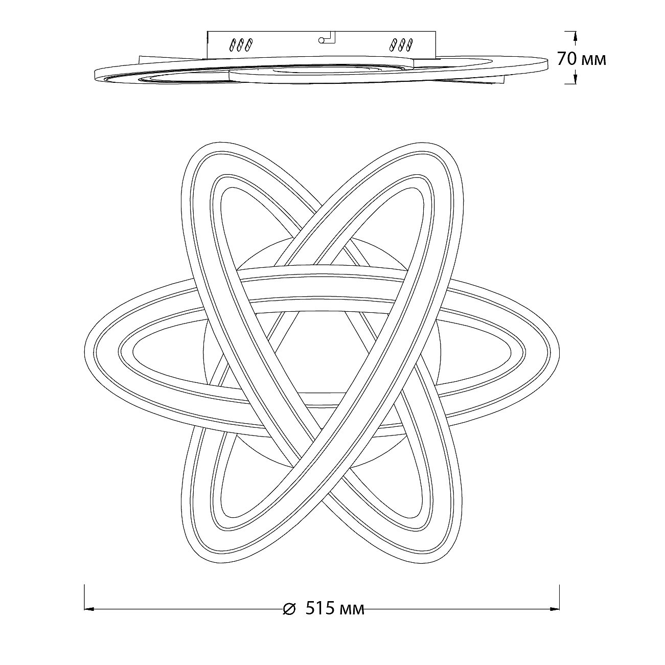 Потолочная люстра Escada Quant 10245/3LED
