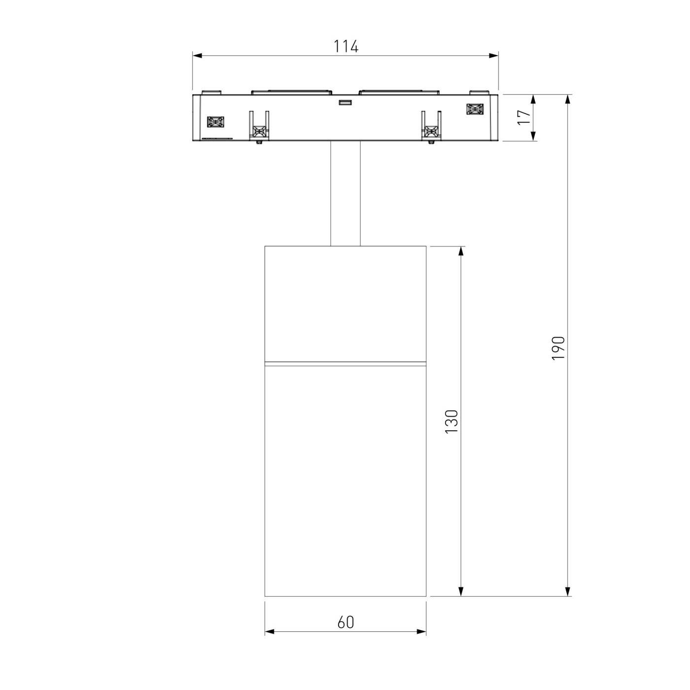 Трековый светильник Elektrostandard Slim Magnetic Slim Magnetic Трековый светильник 12W 4200K Comfi (чёрный) (?800мм) 85188/01