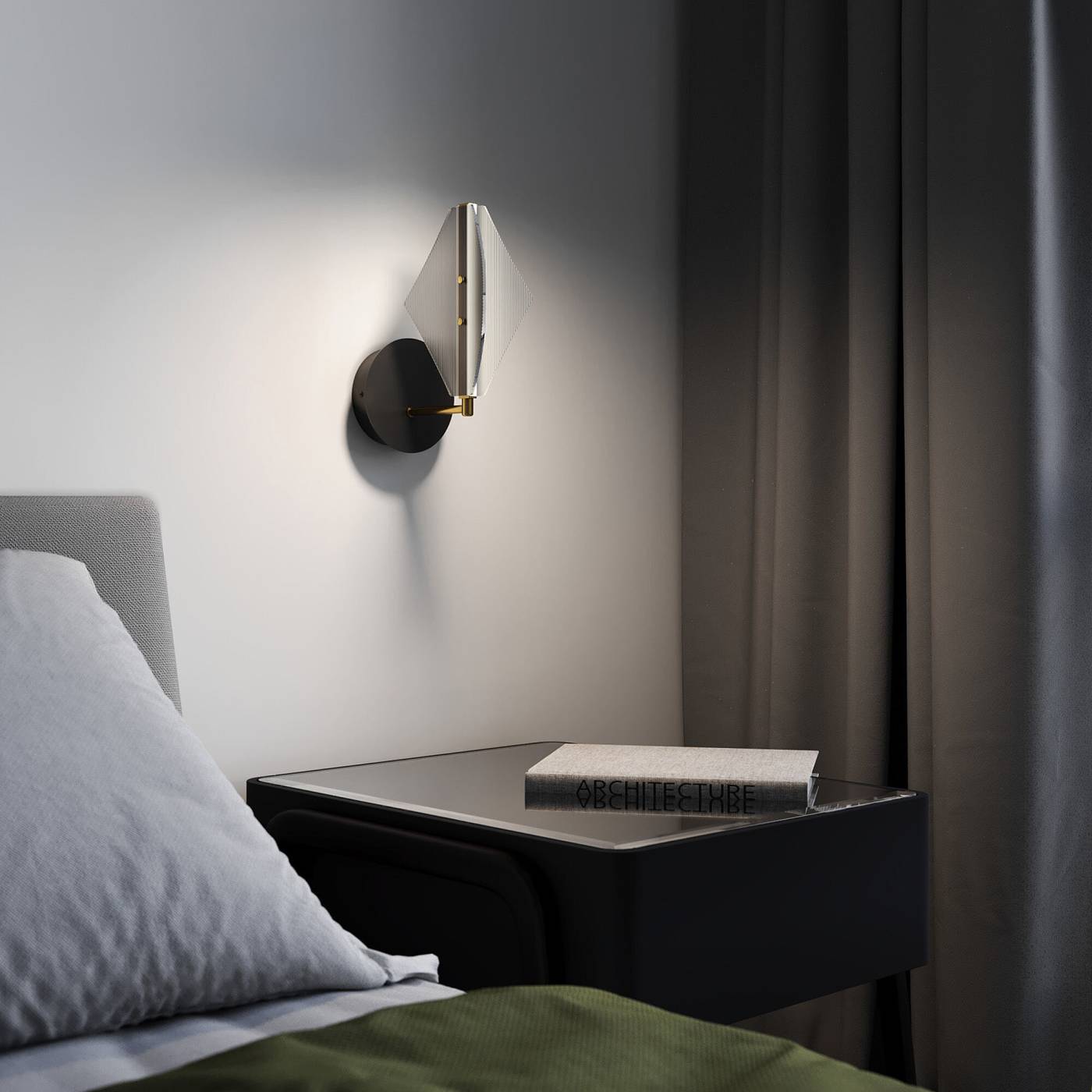 Настенное бра Eurosvet Glare 303054 LED латунь