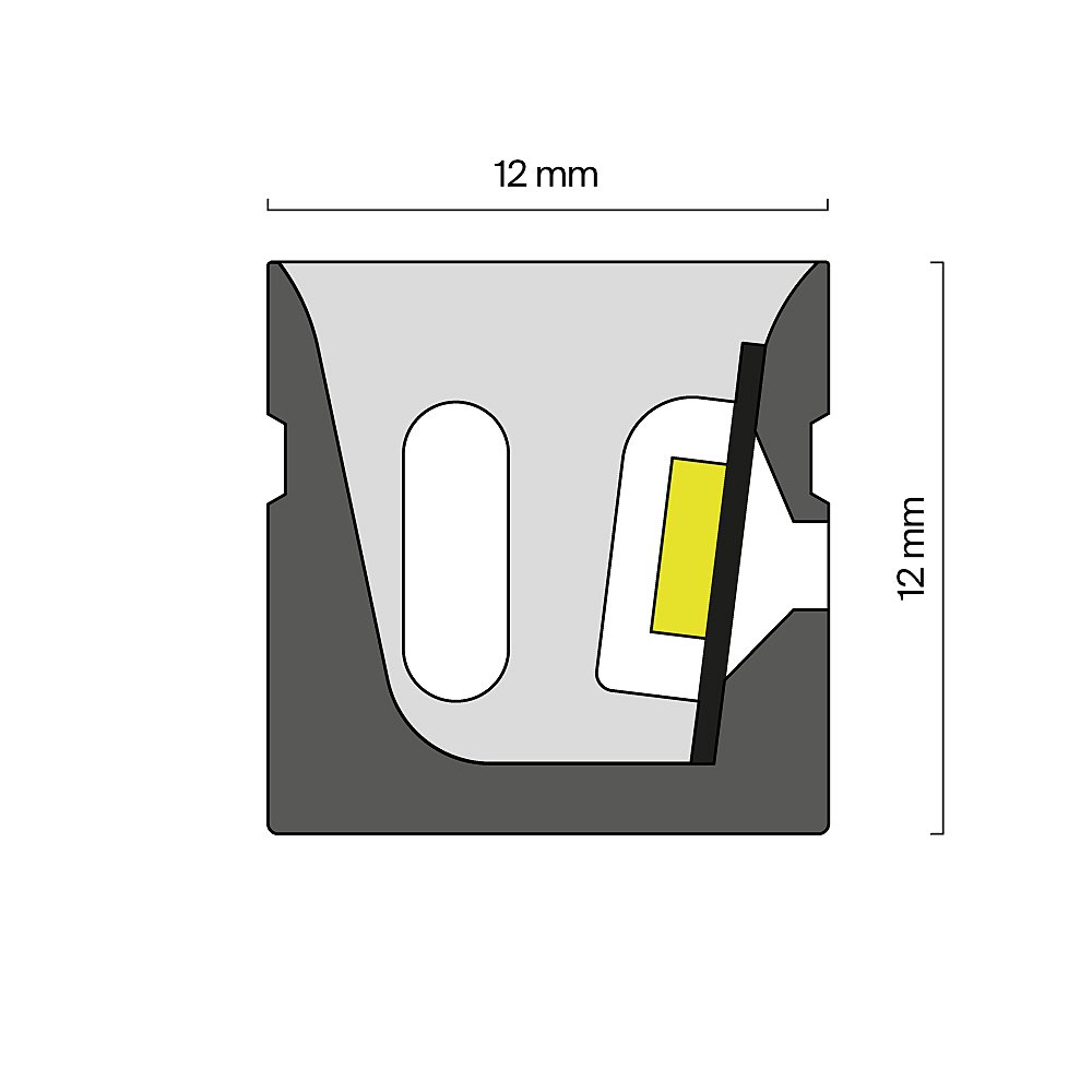 Гибкий неон 12x12 24В 14,4Вт/м RGB IP67 5м Maytoni Изгиб вдоль оптической оси 432024