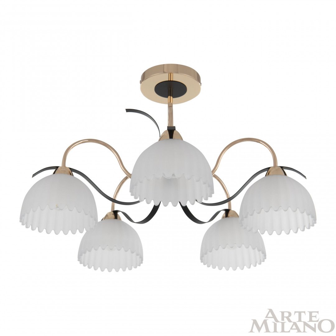 Потолочная люстра Arte Milano Napoli 327306/5 FG+BK