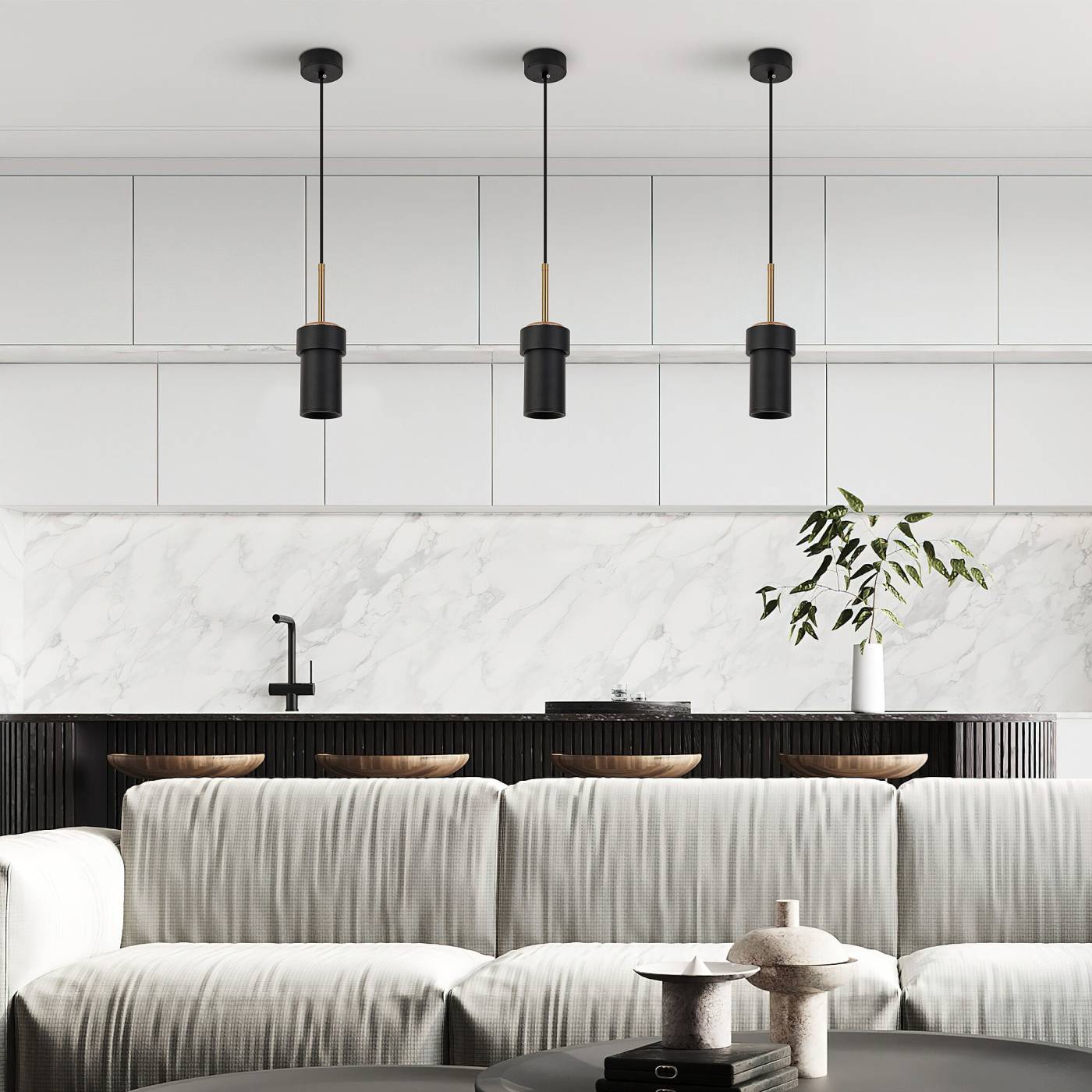 Светильник подвесной Eurosvet Pebble 50264/1 черный