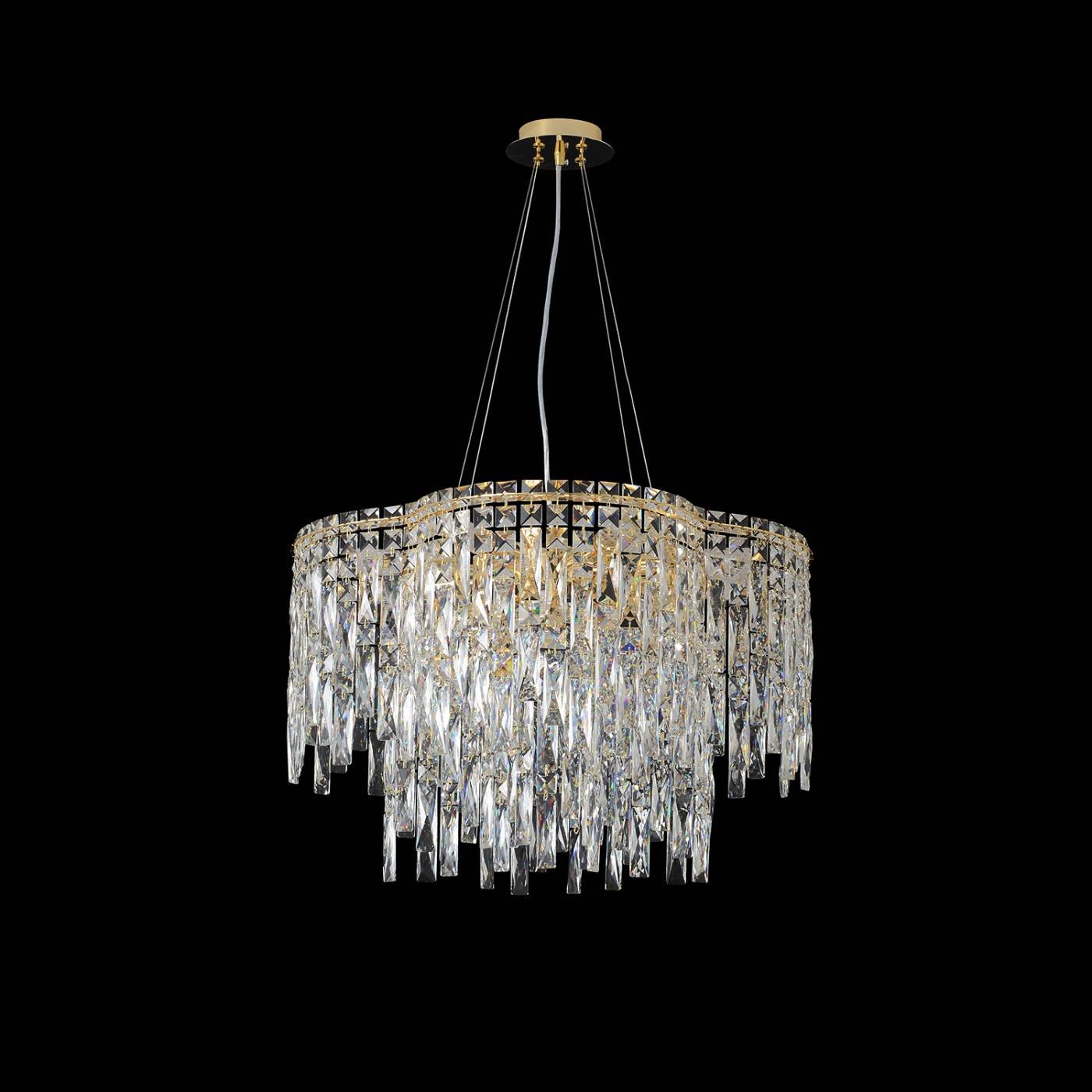 ABRIL SP12 GOLD Подвесная люстра Crystal Lux Abril ABRIL SP12 GOLD
