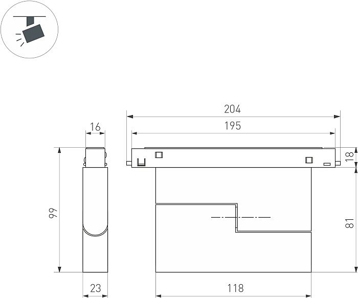 042013 Трековый светильник Arlight Mag-Orient 042013