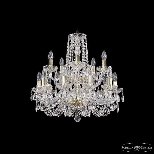 1402/10+5/195/2d G Подвесная хрустальная люстра 1402 Bohemia 1402/10+5/195/2d G