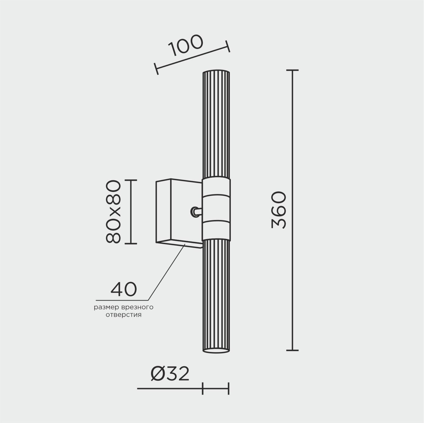 ML.712.02 CR Настенный светильник ML Modelux ML.712.02 CR