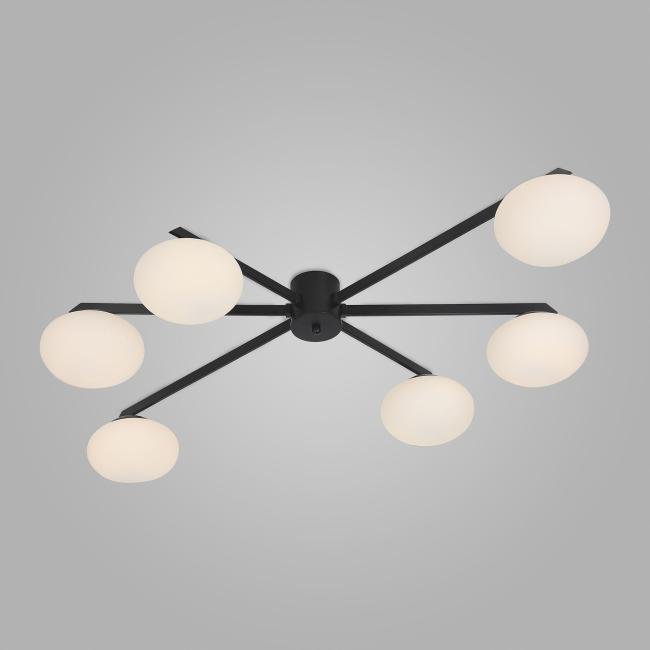 70220/6 черный Потолочная люстра Eurosvet Opaline 70220/6 черный