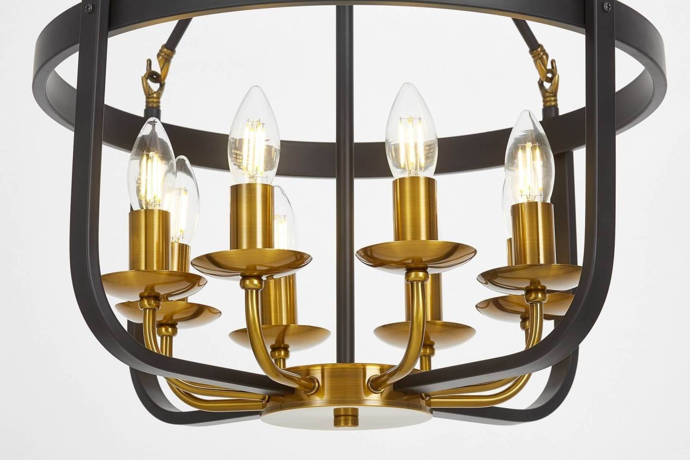 LDP 8024-8 BK+MD Подвесная люстра Lumina Deco Berling LDP 8024-8 BK+MD