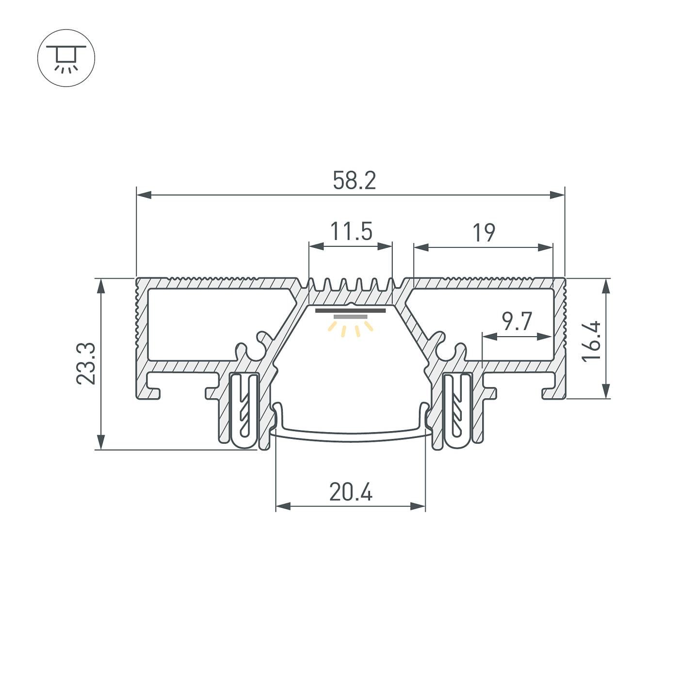 Профиль Arlight STRETCH 042948