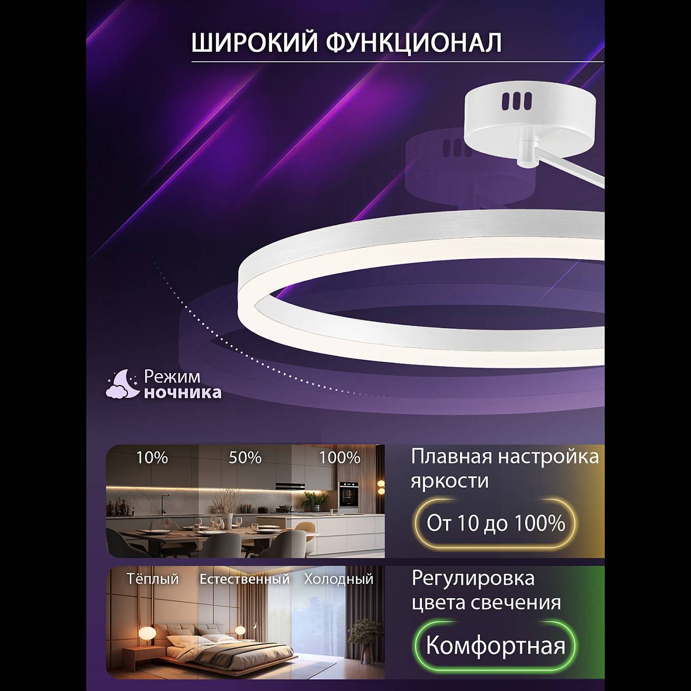 Светильник потолочный Natali Kovaltseva Finam LED LAMPS 81121/1C