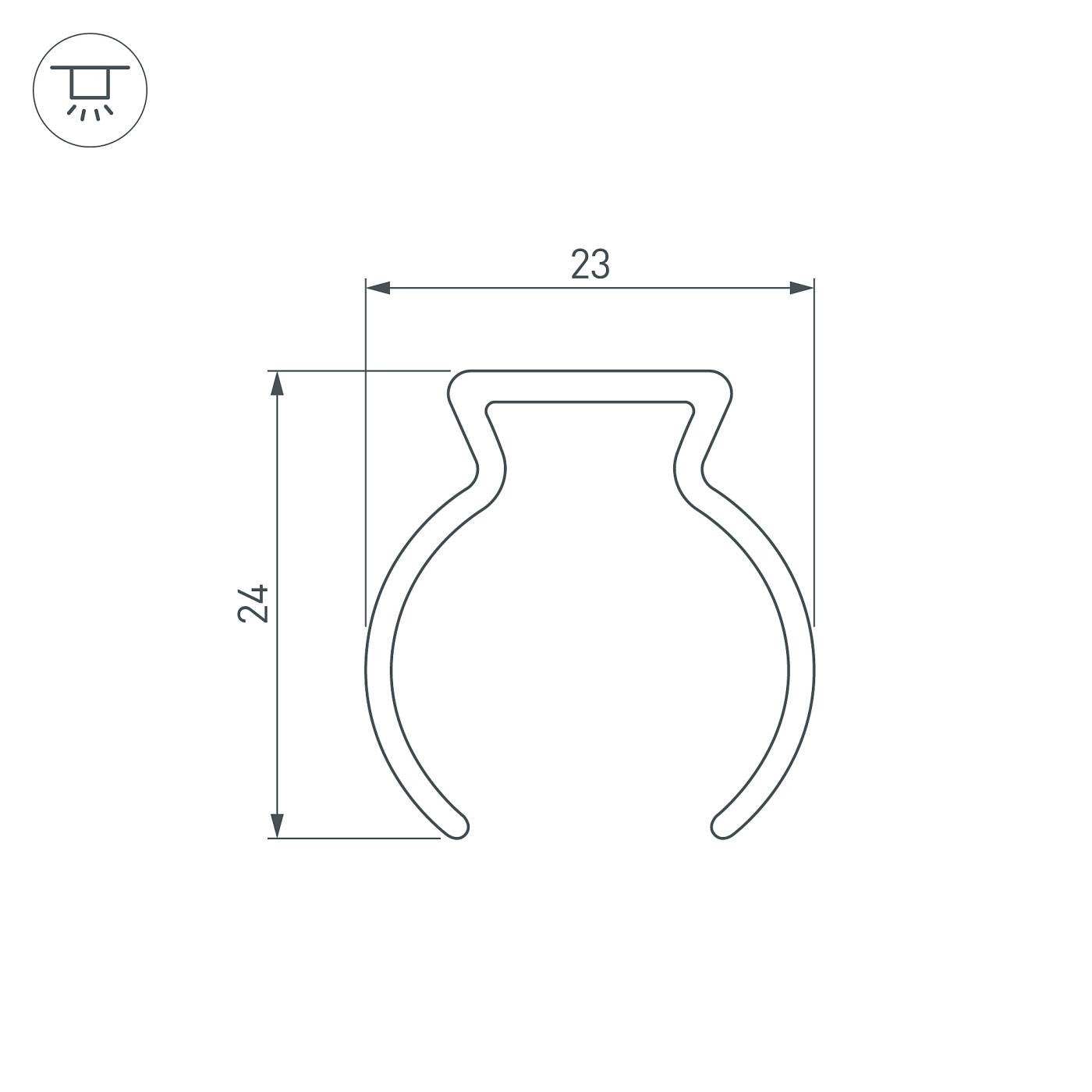 Профиль Arlight Wph 053423