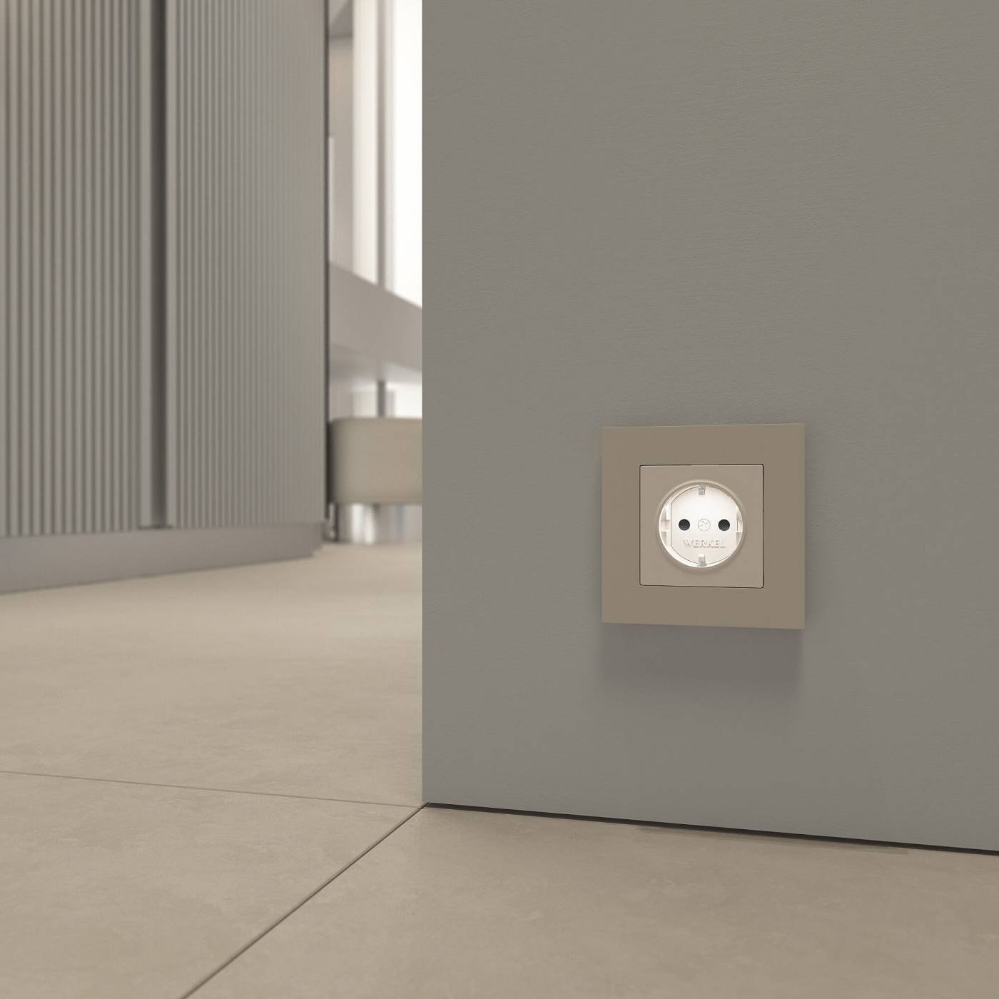 Розетка Werkel Встраиваемые механизмы айвори матовые W1171462/ Розетка с подсветкой W (айвори матовый)