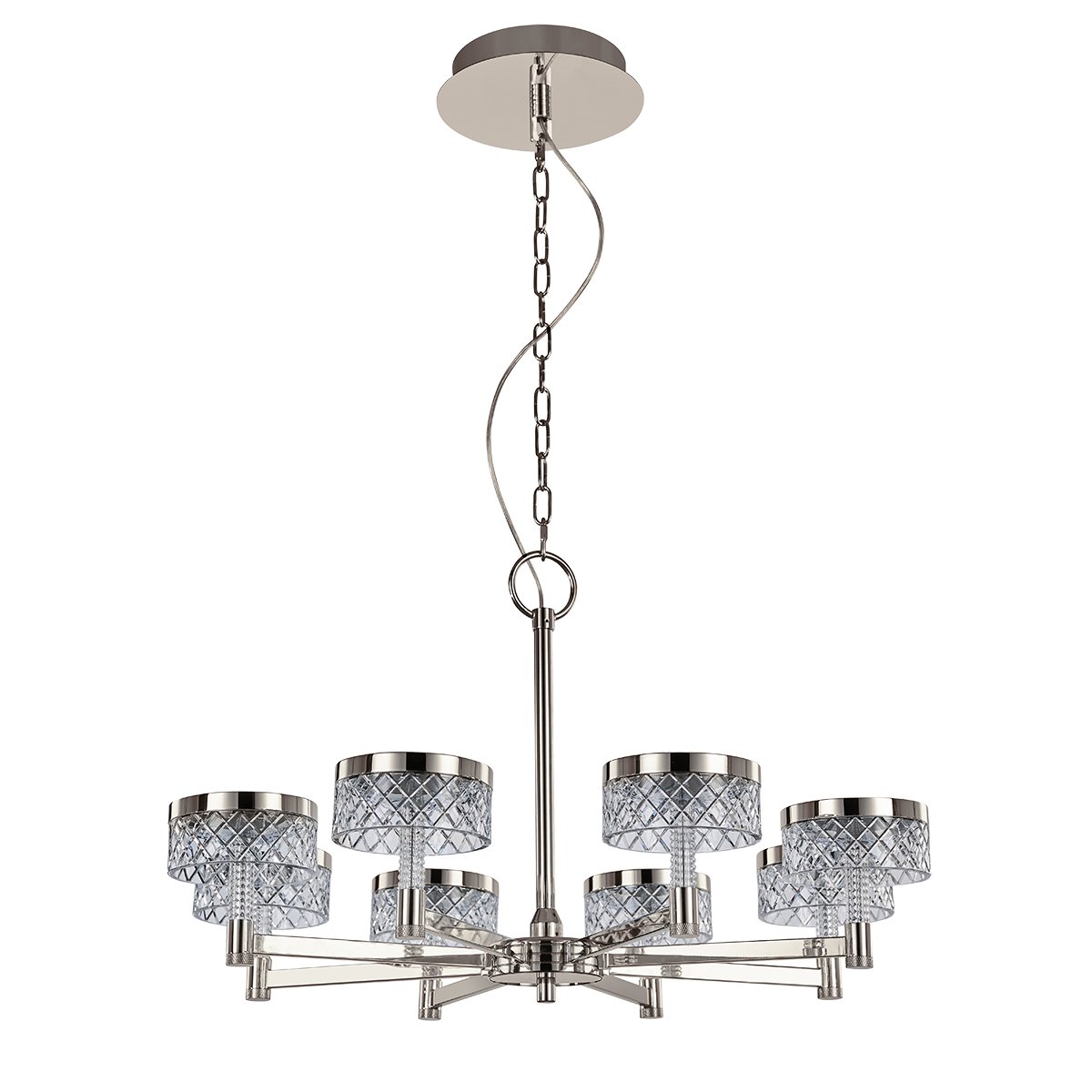 MD21020075-8A satin nickel Подвесная люстра Delight Collection Diamond cut MD21020075-8A satin nickel