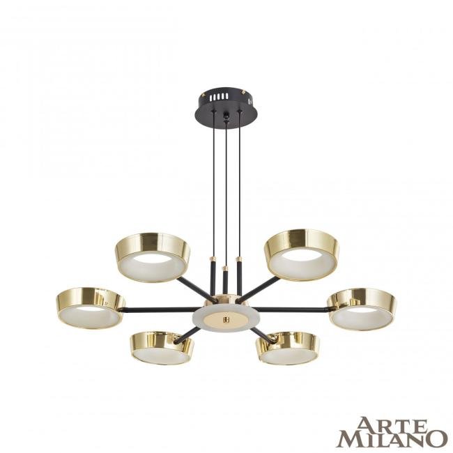 271079/6 BK/GD Подвесная люстра Arte Milano Ferrara71079 271079/6 BK/GD