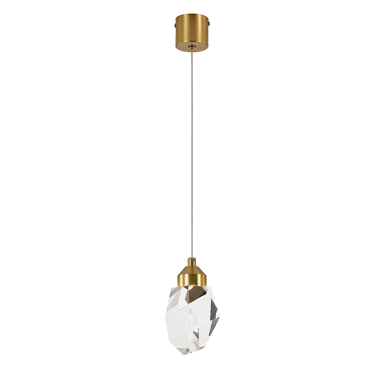 V000132L Светильник подвесной Indigo Cristallo V000132L 12053/1P Brass