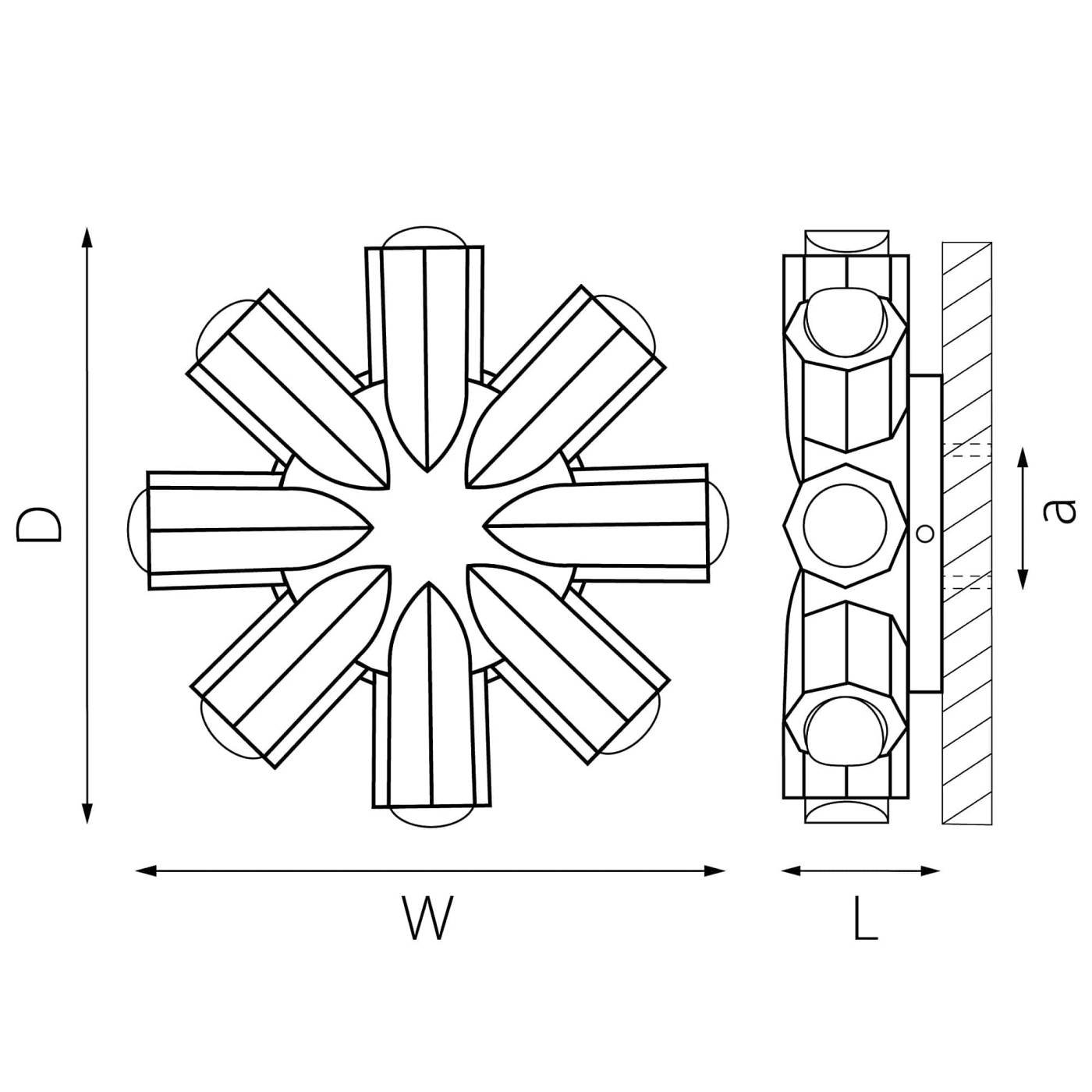 380683 Уличный настенный светильник Lightstar Dito 380683