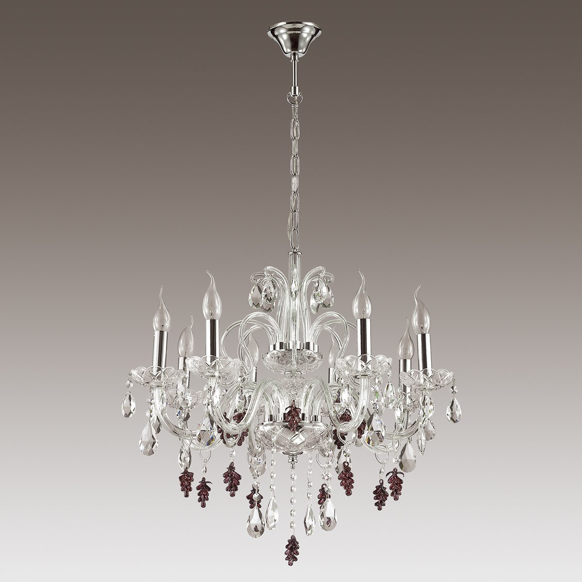 3946/8 Подвесная хрустальная люстра Bocciolo Odeon Light 3946/8