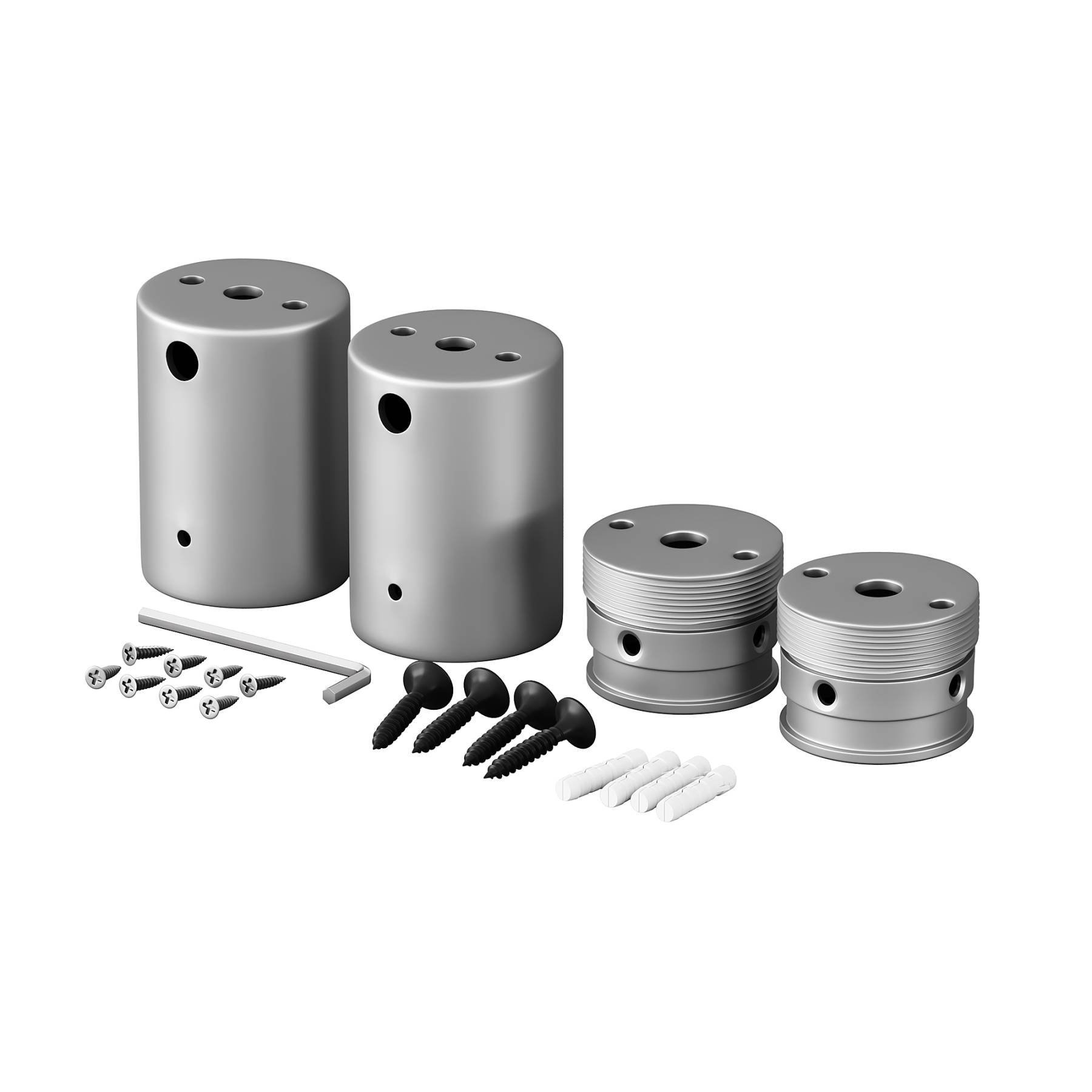 201153 Набор для двухстороннего накладного монтажа Nemo D18 серебро Maytoni Круглый 360° 201153