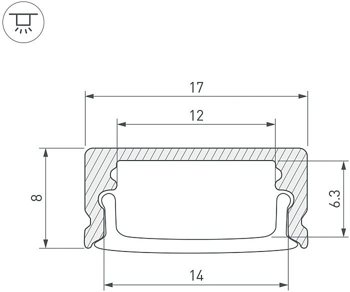044234(1) Профиль Arlight Arh-Line 044234(1)