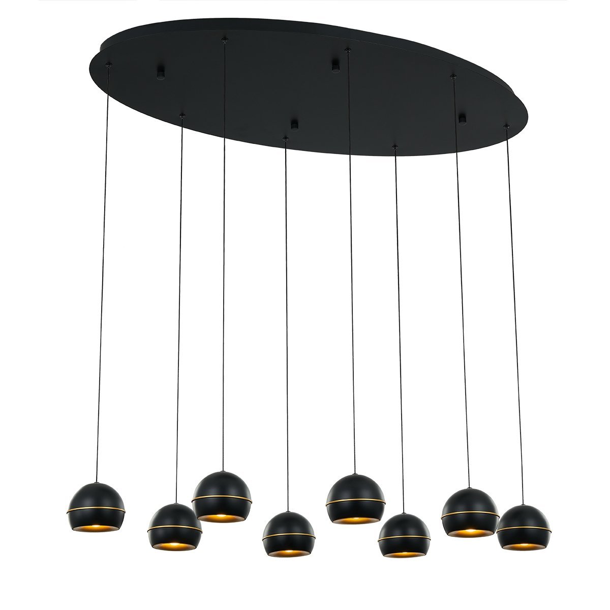 MD21001034-8A black/gold Светильник подвесной Delight Collection MD21001034 MD21001034-8A black/gold