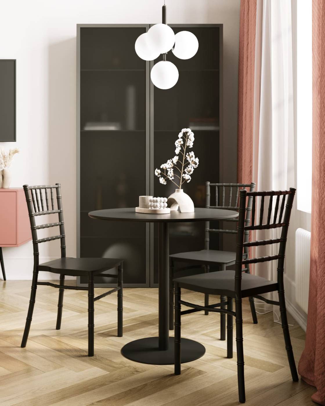 Стул пластиковый Stool Group Bride Y828 black