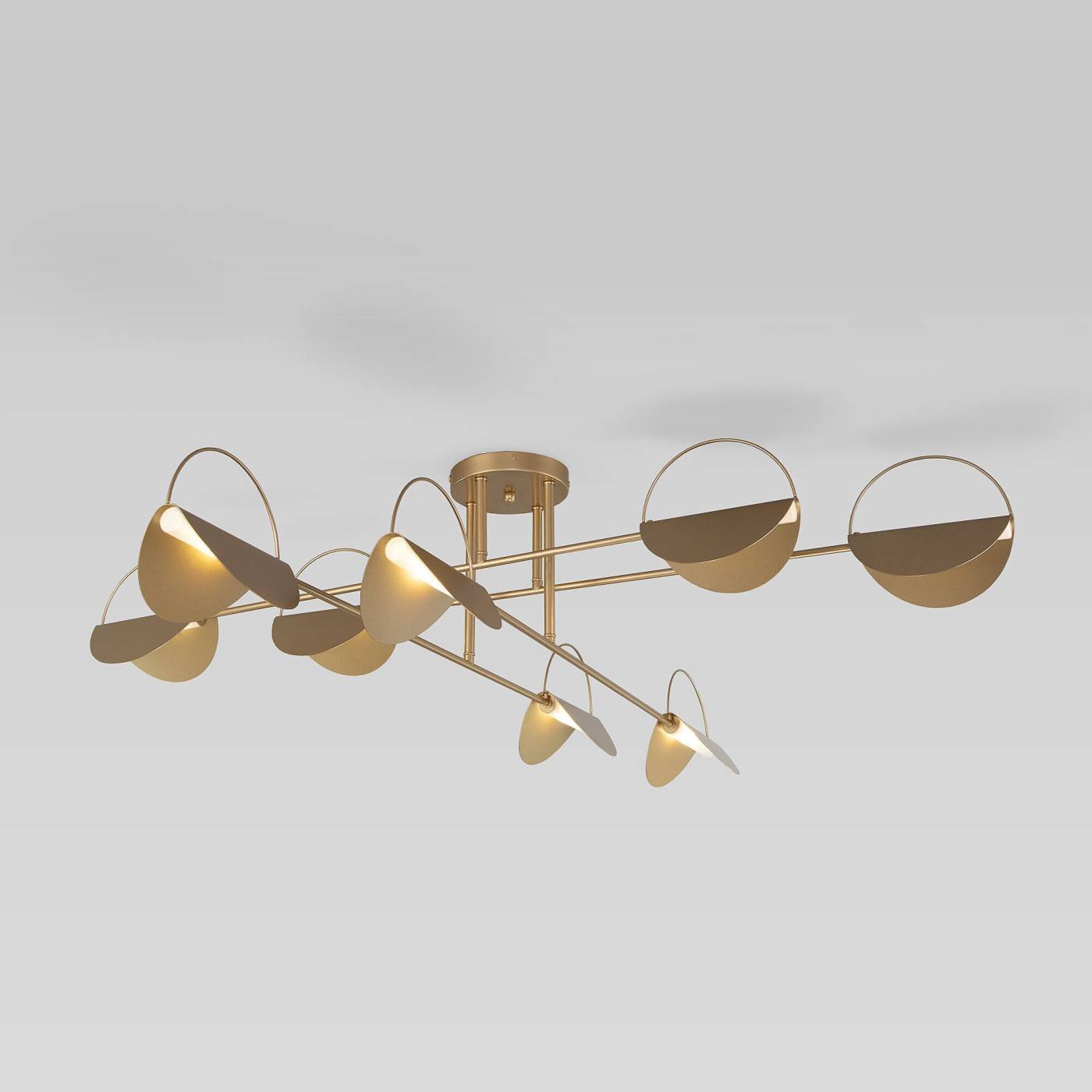 70148/8 золото Потолочная люстра Eurosvet Grazia 70148/8 золото