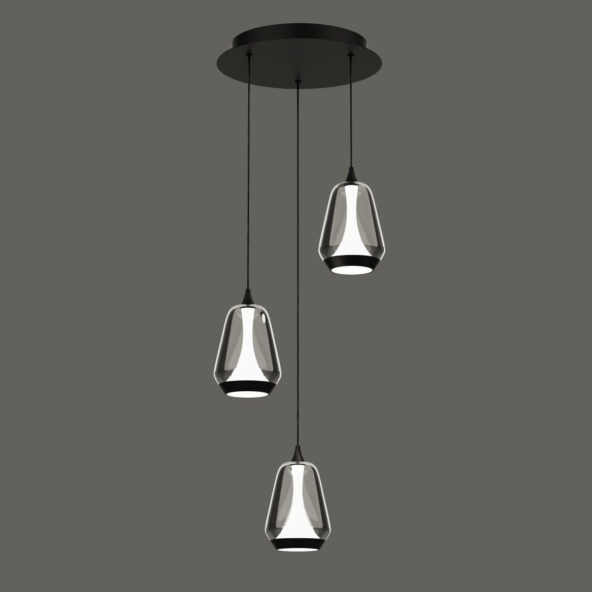 MD24001011-3A black/smoky Светильник подвесной Delight Collection MD24001011 MD24001011-3A black/smoky