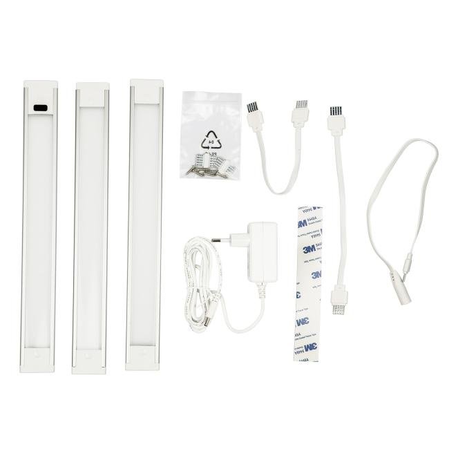 ULM-F44-3x3W/4500K/DIM SENSOR IP20 SILVER Мебельный светильник Uniel ULM-F44-3x3W/4500K/DIM SENSOR IP20 SILVER