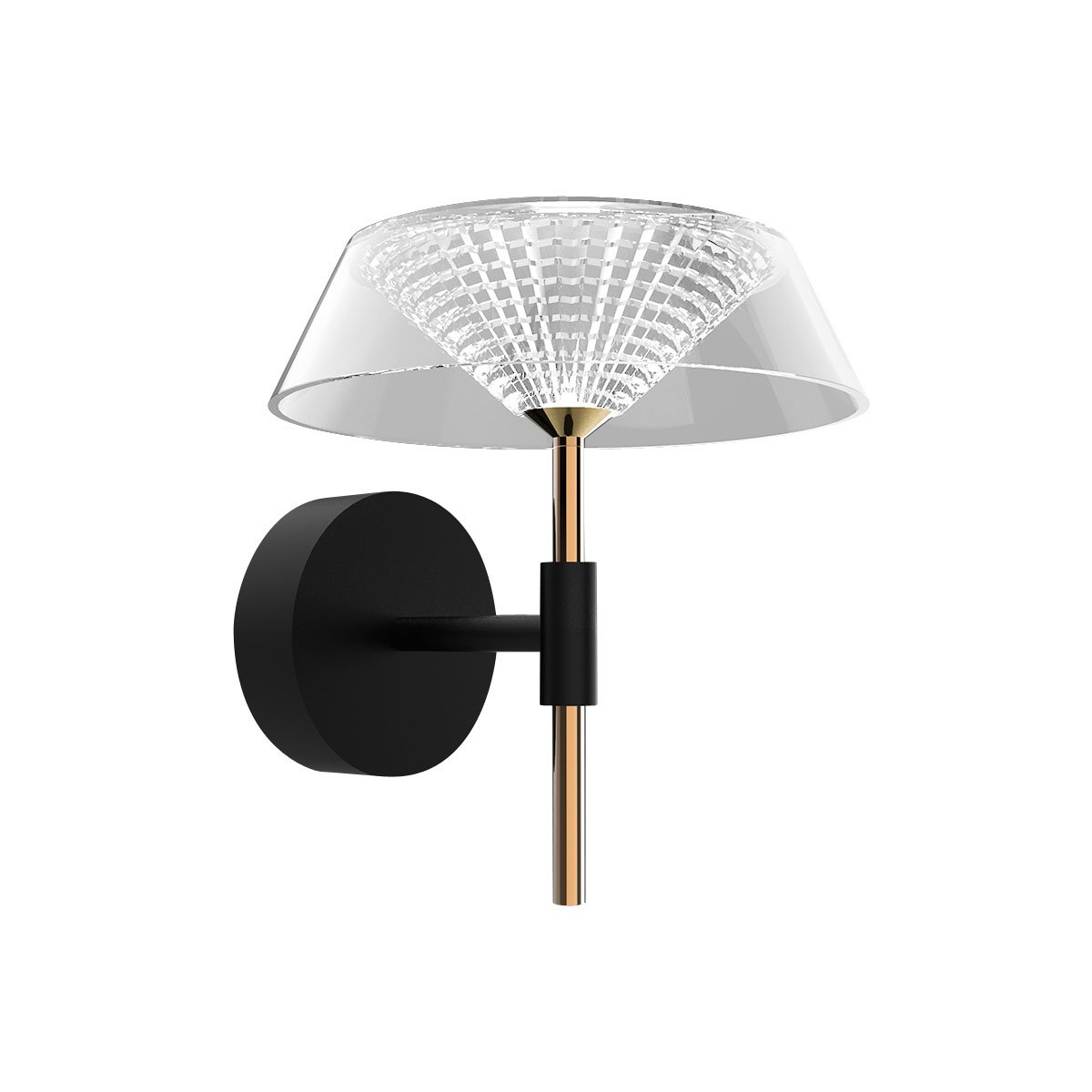 MB21001018-1A black/gold Настенное бра Delight Collection MD21001018 MB21001018-1A black/gold