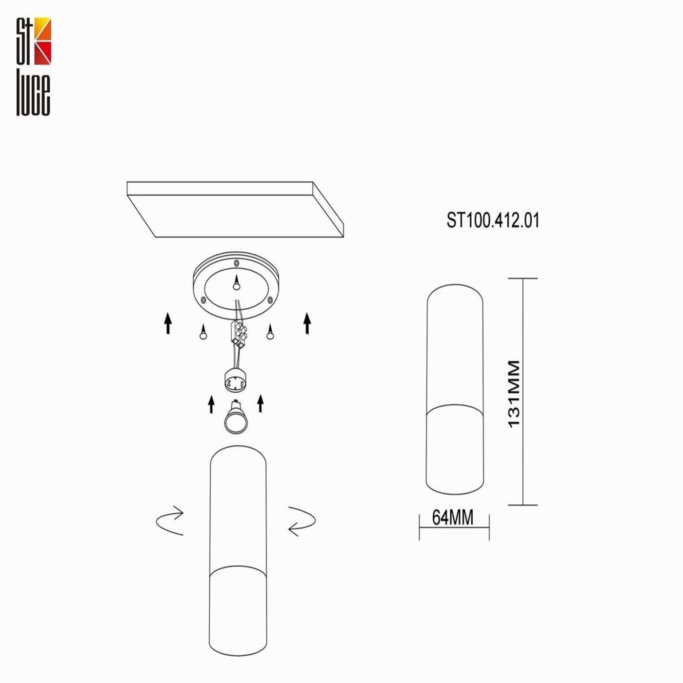 Накладной светильник ST Luce ST100 ST100.412.01
