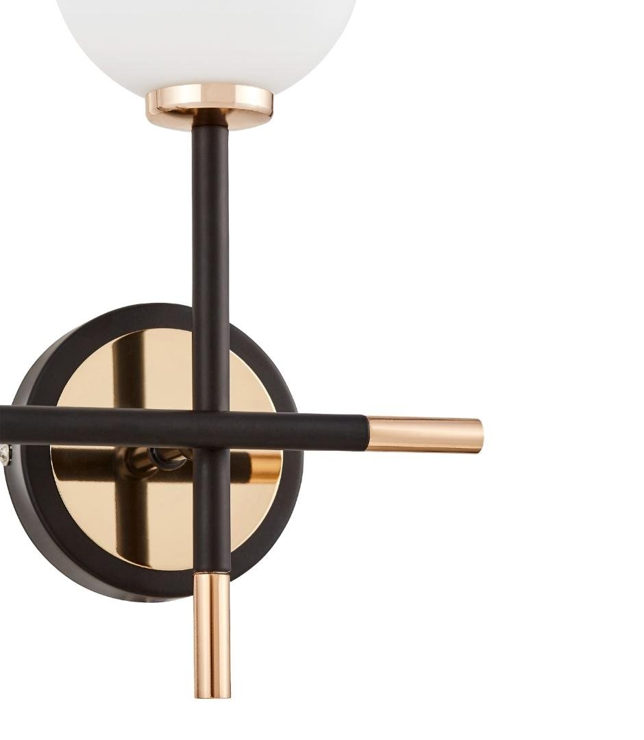 Настенное бра Lumina Deco Marsiada LDW 6033N-2 BK+GD