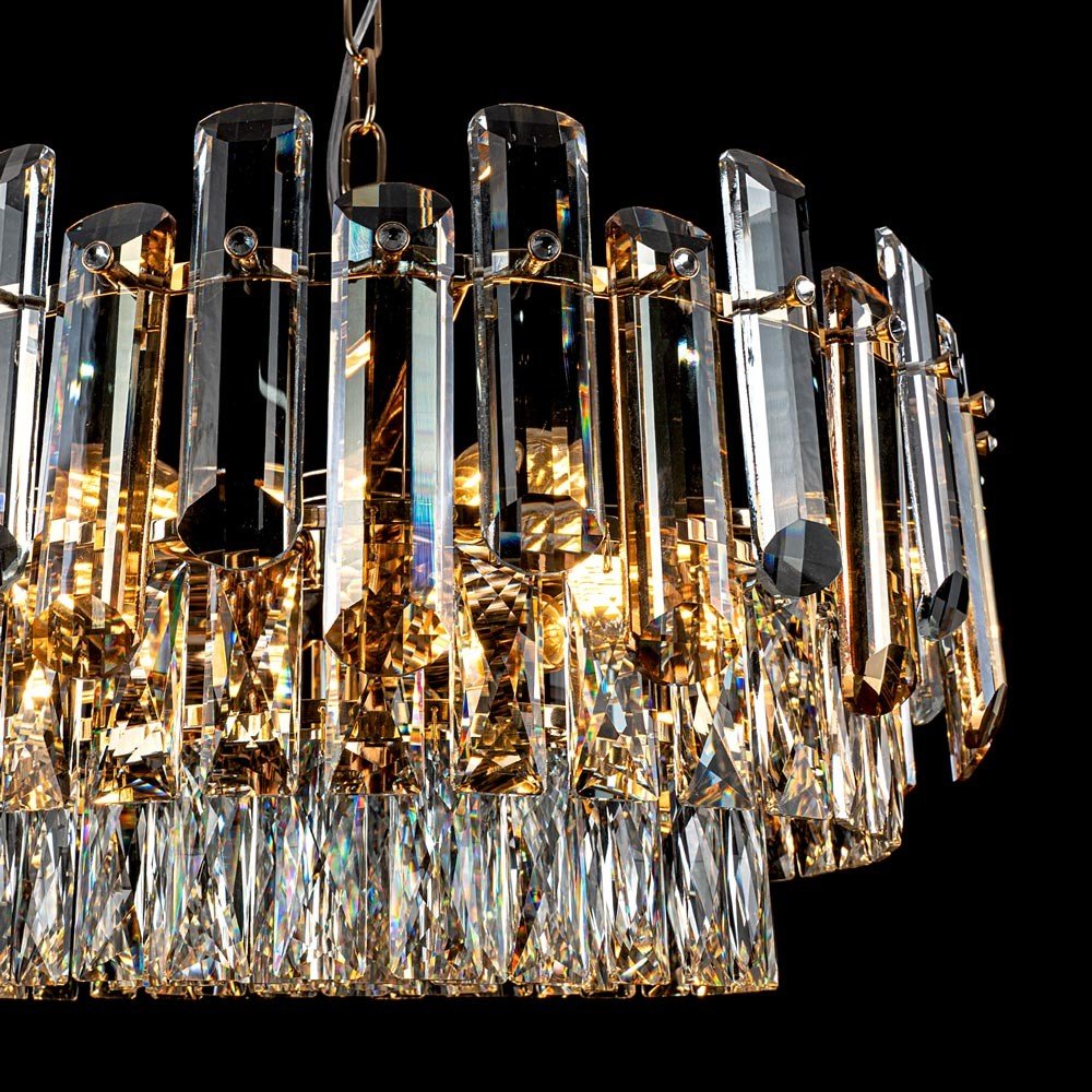 ML.9006.9 GD-BR Подвесная люстра ML Modelux ML.9006.9 GD-BR