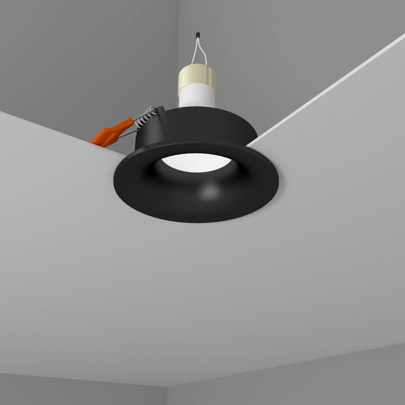 КРАТЕР черный Встраиваемый светильник Interiorlight Кратер КРАТЕР черный