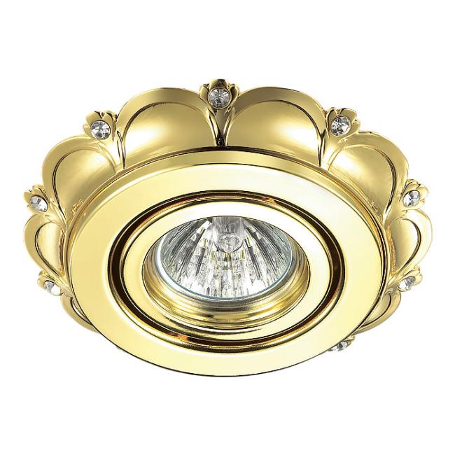 Встраиваемый светильник с узорами Grain 370295 Novotech