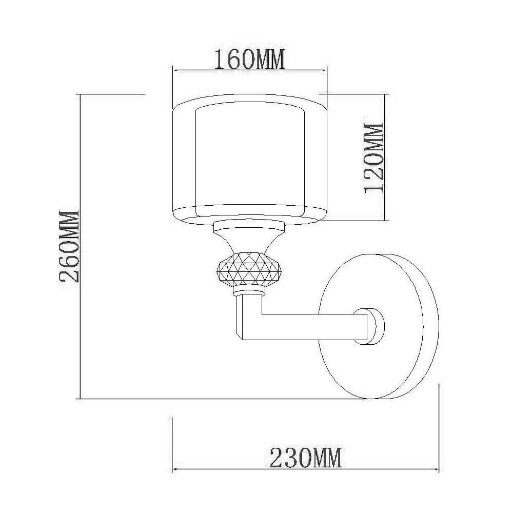 Настенное бра Vele Luce Lotus VL1054W01