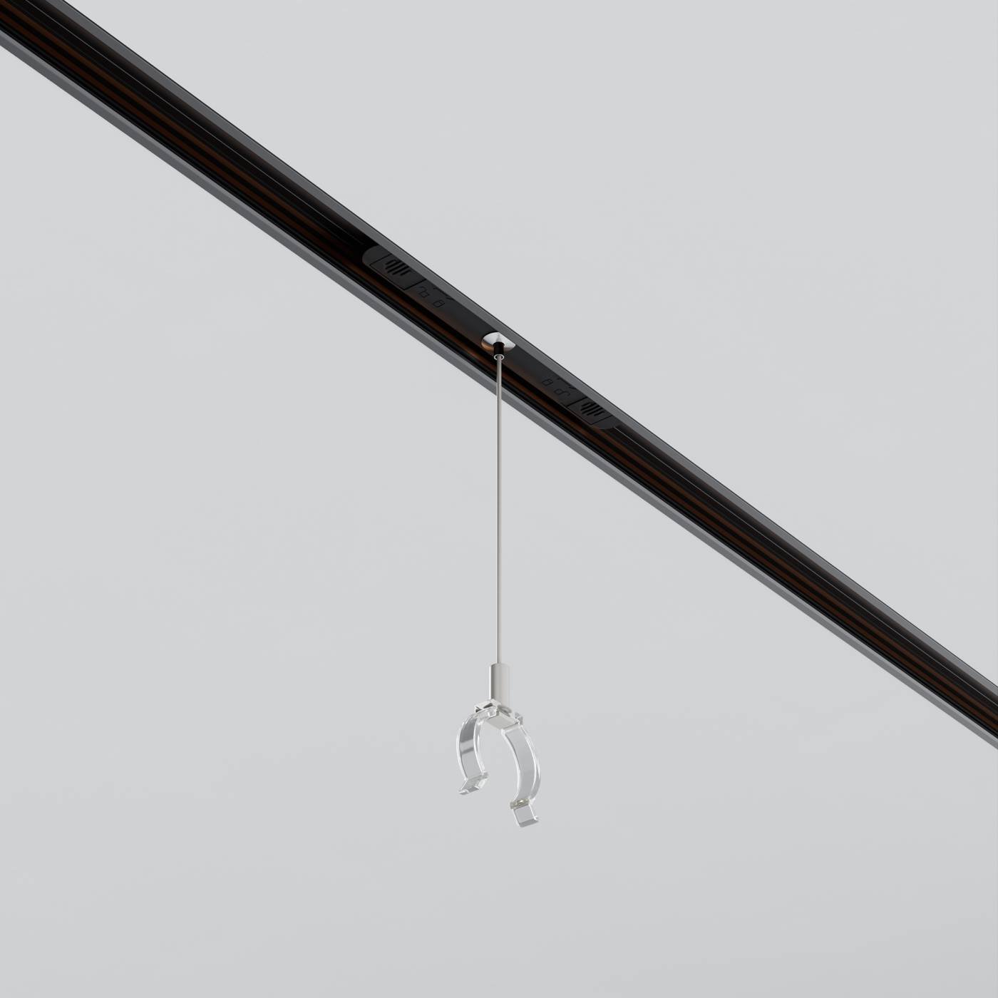 Коннектор с тросовым подвесом Tau в шинопровод Maytoni Accessories for tracks Exility TRA101SWT-2B