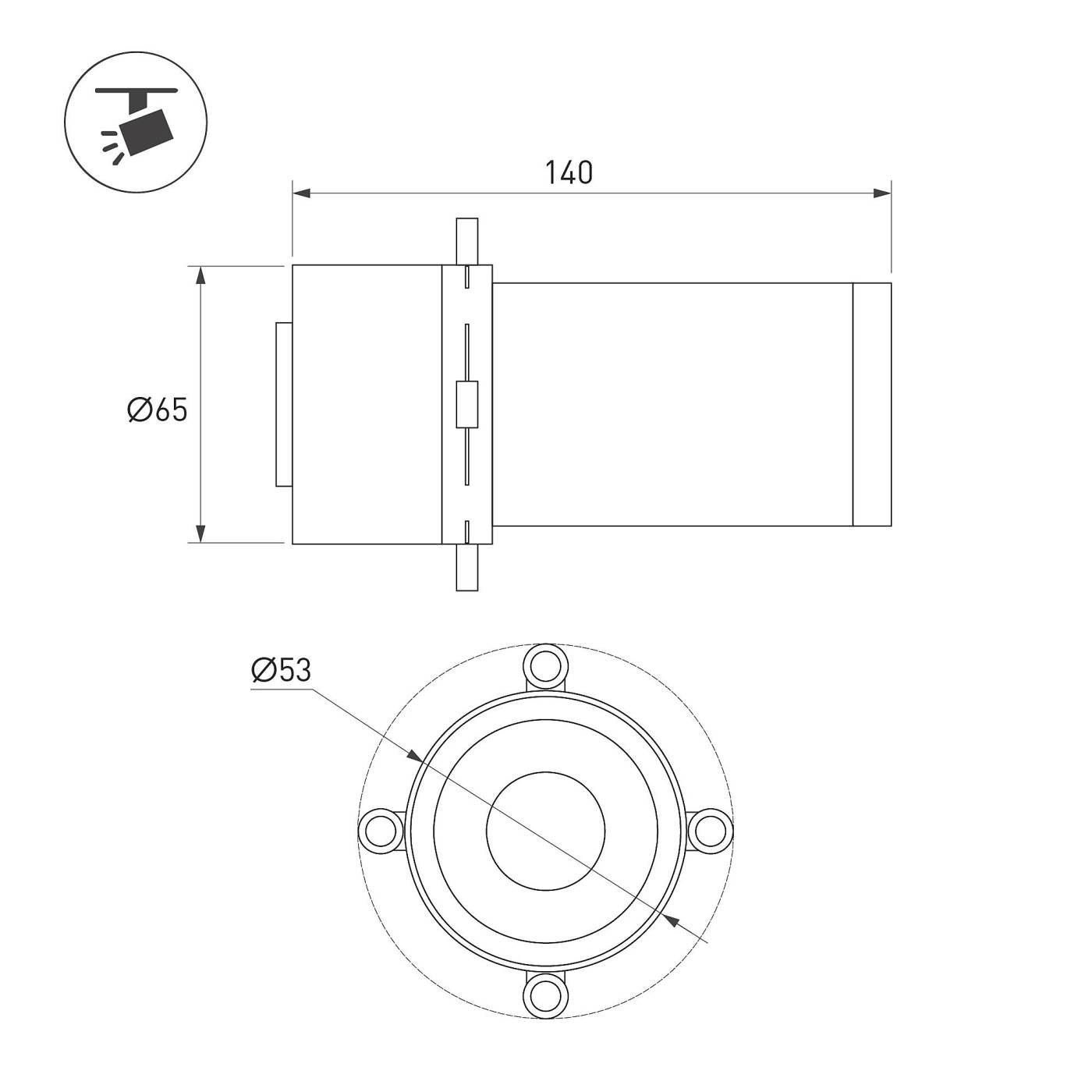 Насадка кадрирующая Arlight Artifact 057115