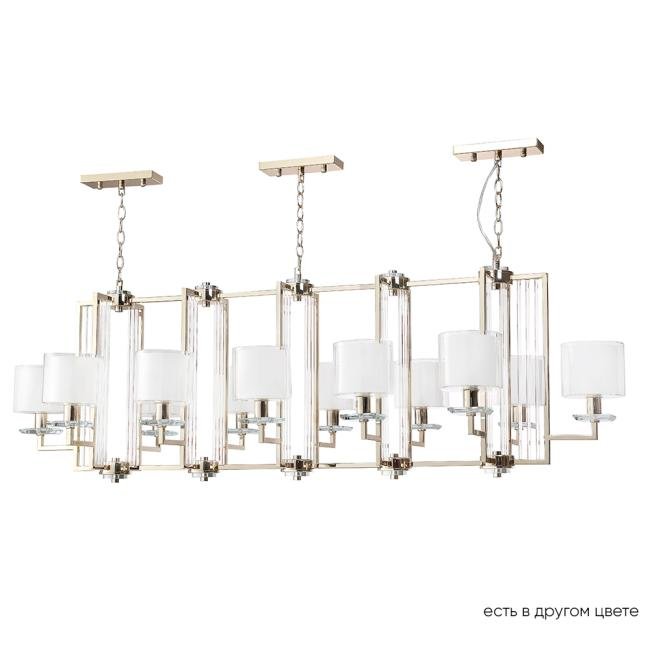 NICOLAS SP12 L1600 GOLD/WHITE Подвесная люстра Crystal Lux Nicolas NICOLAS SP12 L1600 GOLD/WHITE