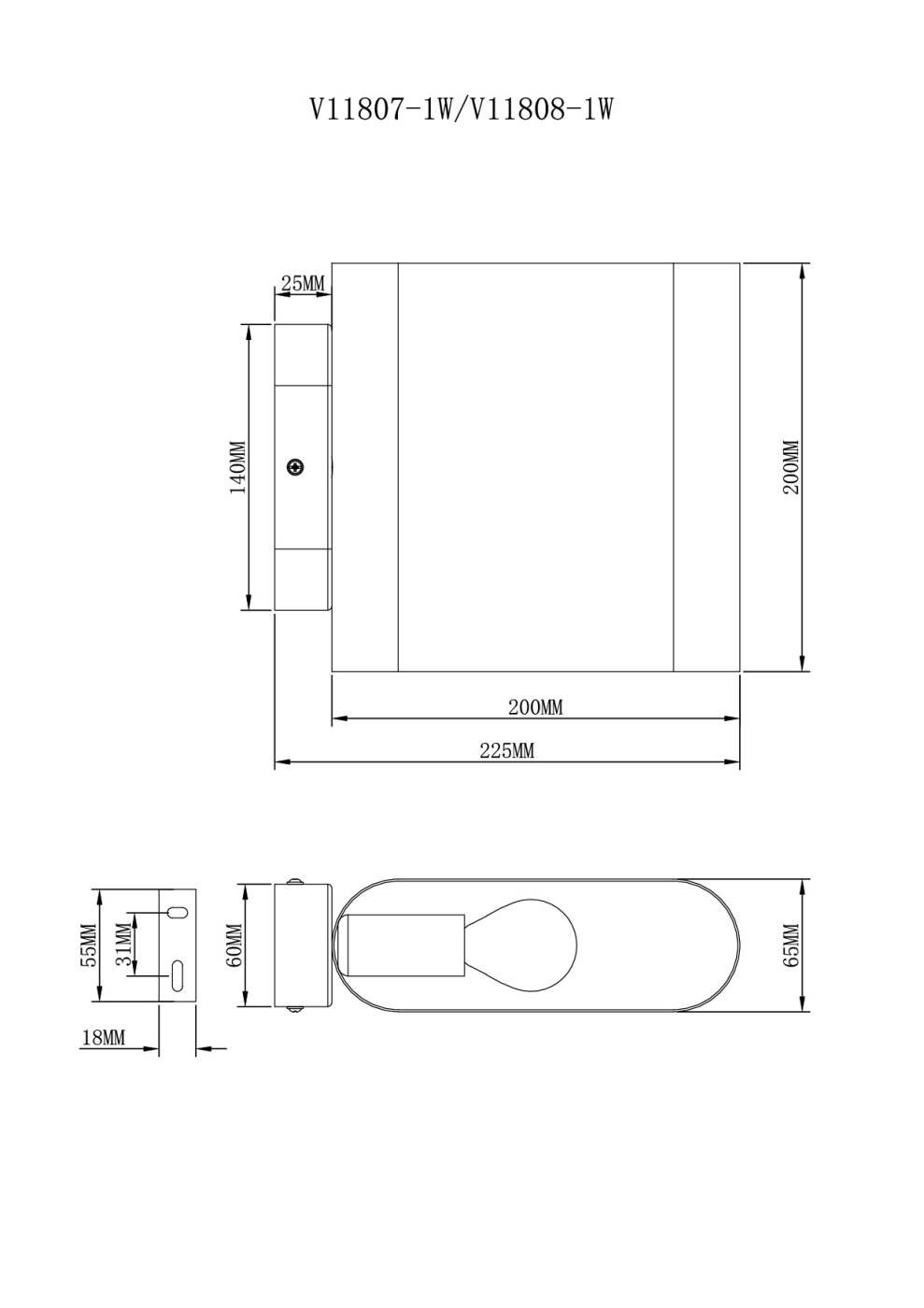 V11807-1W Настенный светильник Moderli Metalicana V11807-1W