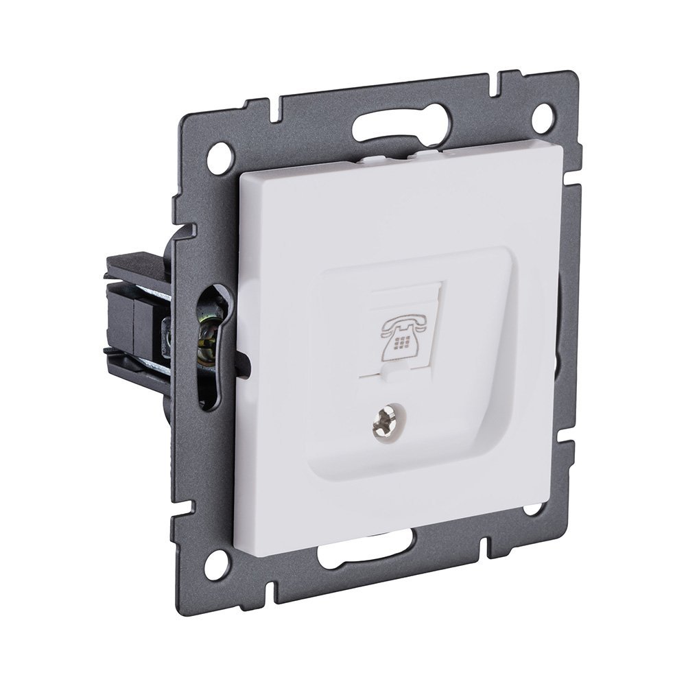 REA-009WM Розетка телефонная RJ11, белый матовый Kollinger REA-009WM для Aspekt, Eleganz, Reflex