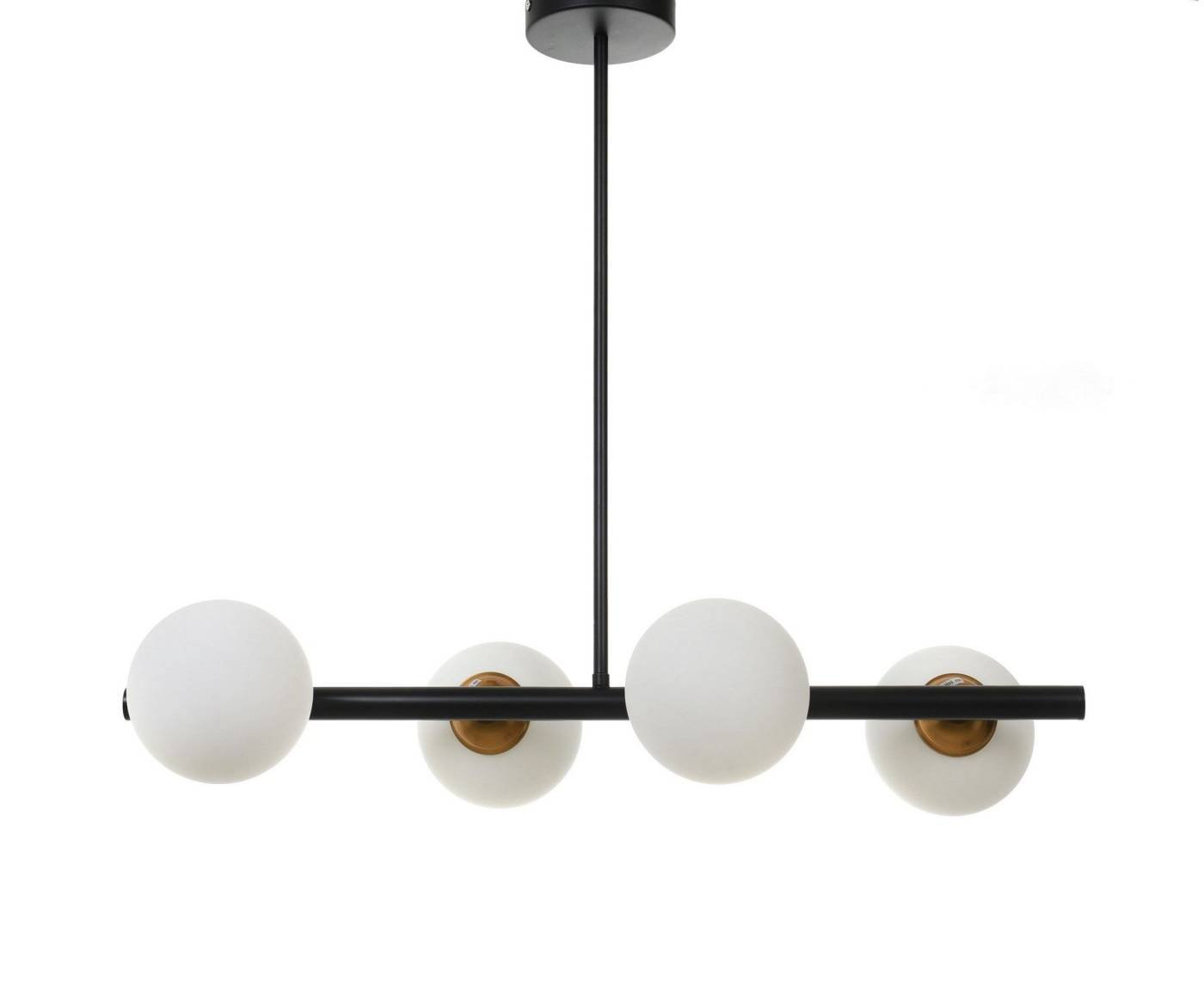 Люстра на штанге Lumina Deco Torica LDP 7001-4 BK+MD