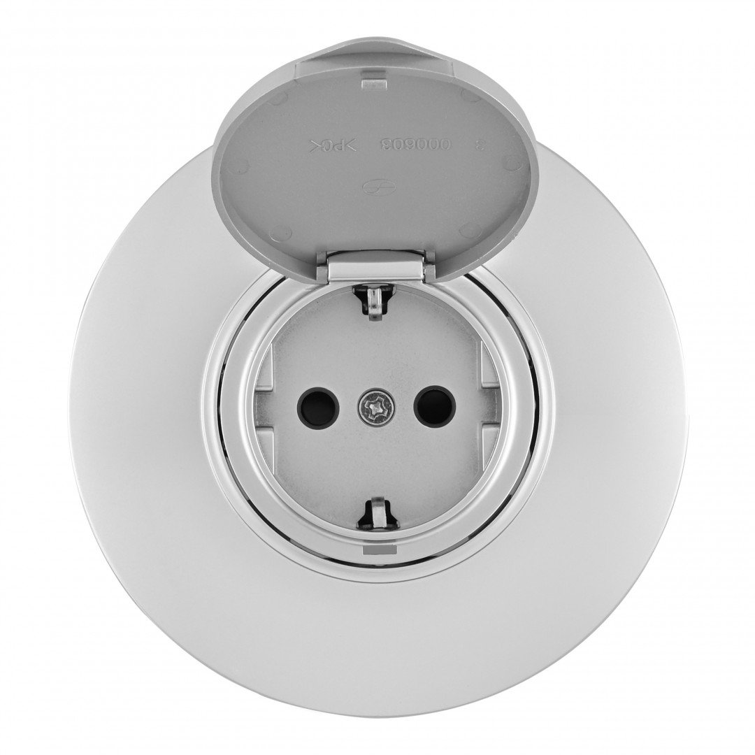 SET08-1-41-1 silver Розетка Arte Milano Set08-1 SET08-1-41-1 silver